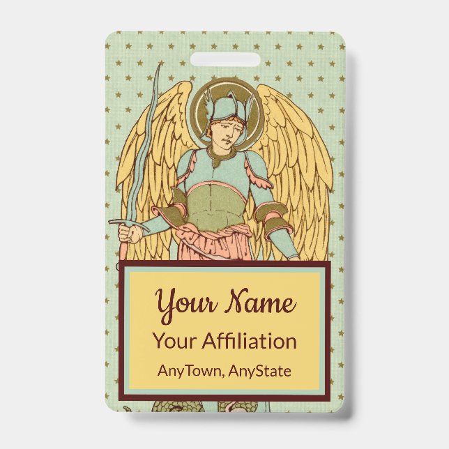 St. Michael the Archangel (RLS 12) ID Badge (Front)