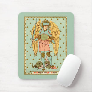 St. Michael the Archangel  (RLS 12) (Style 1) Mouse Pad