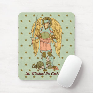 St. Michael the Archangel  (RLS 12) (Style 2) Mouse Pad