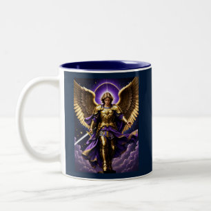 St Michael the Archangel Roman Catholic Two-Tone Coffee Mug