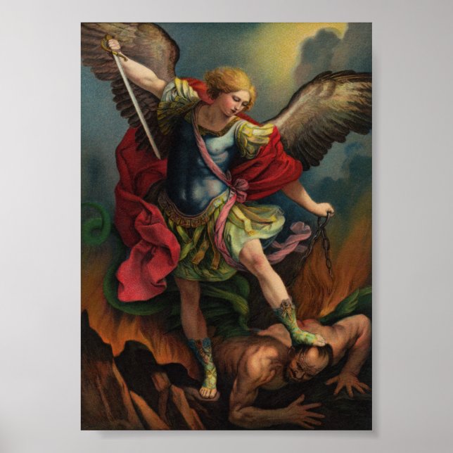 St. Michael the Archangel Small Poster (Front)
