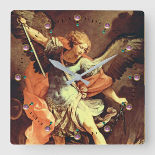 St. Michael the Archangel Square Wall Clock