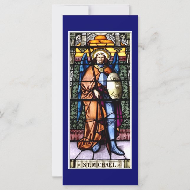 St. Michael The Archangel Stained Glass Window (Front)
