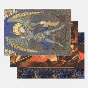 St. Michael the Archangel Wrapping Paper Sheet