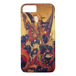 St. Michael Vanquishing Devil as Mediaeval Knight iPhone 8/7 Case