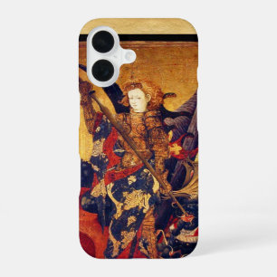 St. Michael Vanquishing Devil as Mediaeval Knight iPhone 16 Case