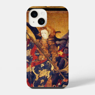 St. Michael Vanquishing Devil as Mediaeval Knight iPhone Case