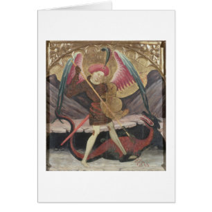 St Michael Vanquishing Evil, c.1480 (tempera on pa