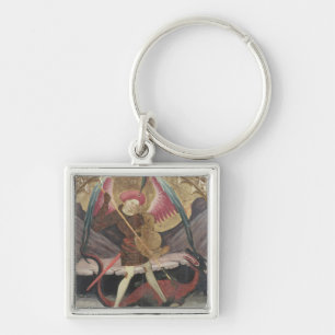 St Michael Vanquishing Evil, c.1480 (tempera on pa Key Ring