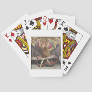 St Michael Vanquishing Evil, c.1480 (tempera on pa Playing Cards