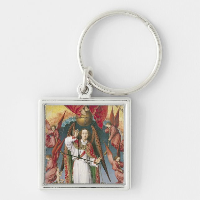 St. Michael Weighing the Souls Key Ring (Front)