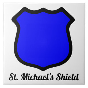 St. Michael's Shield Ceramic Tile