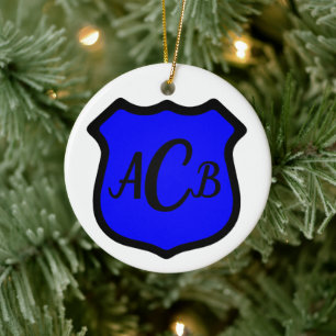 St. Michael's Shield (Style 1) Circular Ceramic Ornament