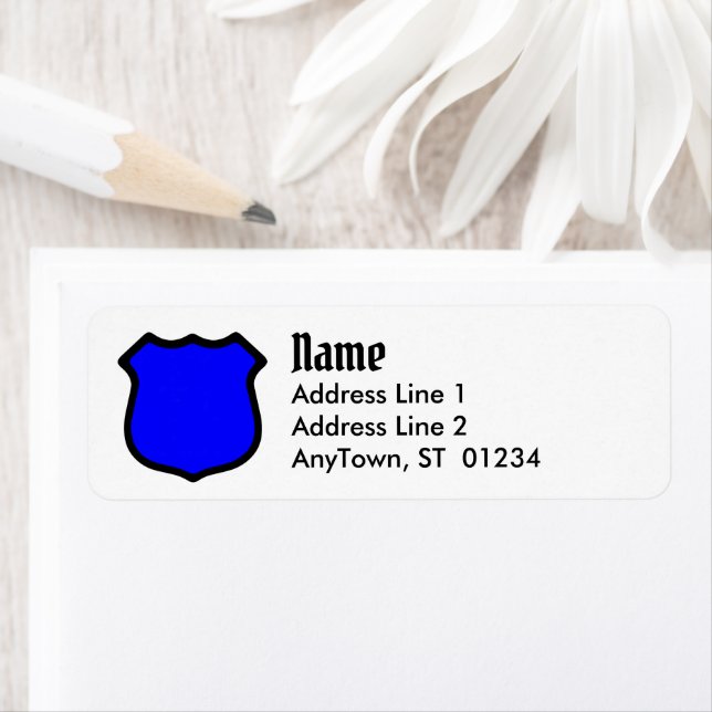 St. Michael's Shield (Style 1) Return Address Label (Insitu)
