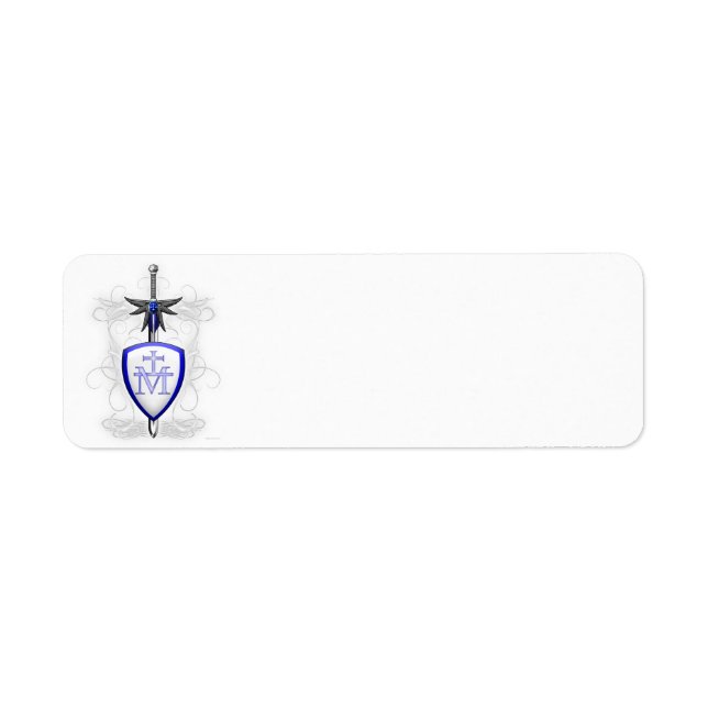St. Michael's Sword Return Address Label (Front)