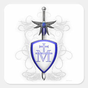 St. Michael's Sword Square Sticker