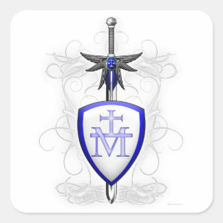St. Michael's Sword Square Sticker