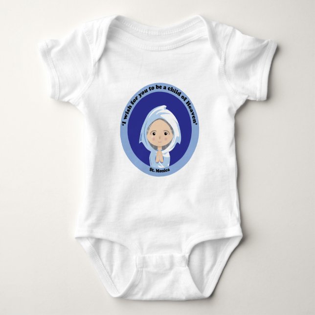 St. Monica Baby Bodysuit (Front)