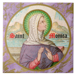 St. Monica of Tagaste (SAU 047; detail) Ceramic Tile