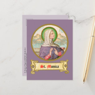 St. Monica of Tagaste (SAU 047; detail) Postcard