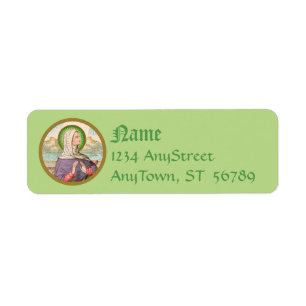 St. Monica of Tagaste (SAU 047; detail) Return Address Label