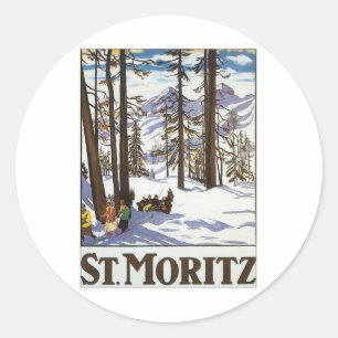 St.Moritz Classic Round Sticker