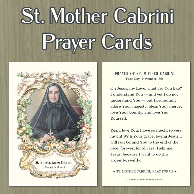 St. Mother Cabrini Prayer Religious Nun (Creator Uploaded)
