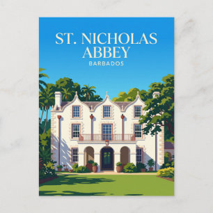 St. Nicholas Abbey Barbados Postcard