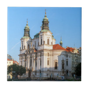 St. Nicholas Church in the old town of Prague Ceramic Tile