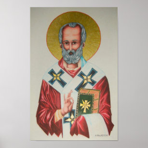 St Nicholas Icon Poster