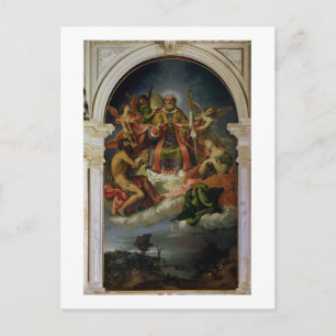 St. Nicholas in Glory with Saints Postcard