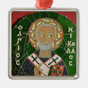 St. Nicholas Metal Ornament