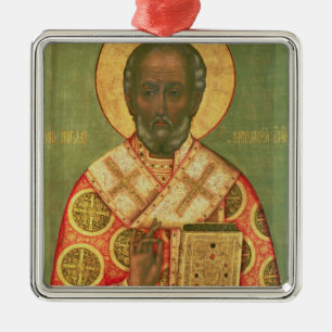 St. Nicholas, Moscow School Metal Tree Decoration