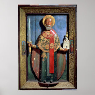 St. Nicholas of Mozhaisk, Yaroslavl School Poster