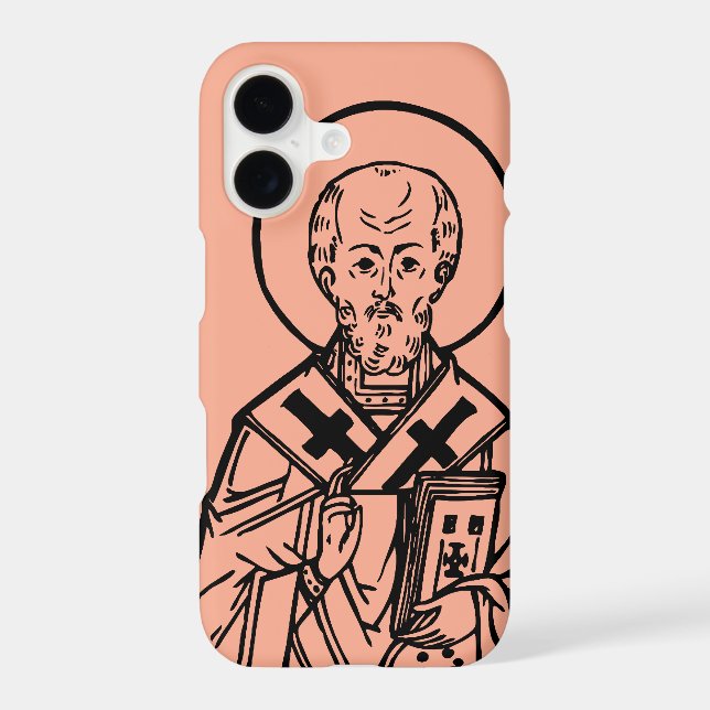 St. Nicholas of Myra Byzantine Orthodox Icon (Back)