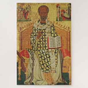 St. Nicholas of Myra Byzantine Orthodox Icon Jigsaw Puzzle