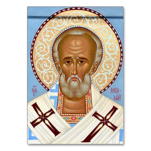 St. Nicholas of Myra Byzantine Orthodox Icon Table Number