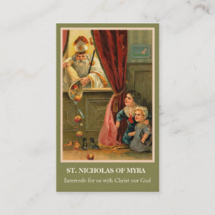 ST. NICHOLAS OF MYRA PRAYER HOLY CARDS