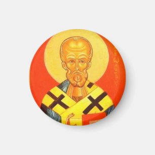 St Nicholas Orthodox Icon Magnet