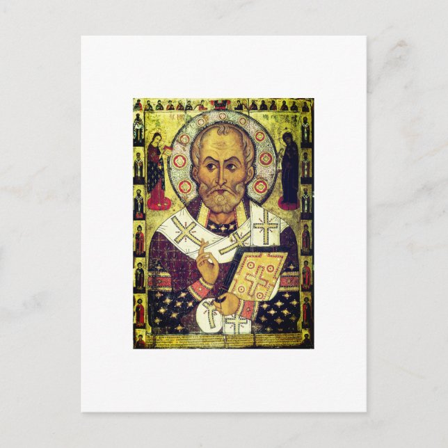 St. Nicholas Russian icon Postcard (Front)