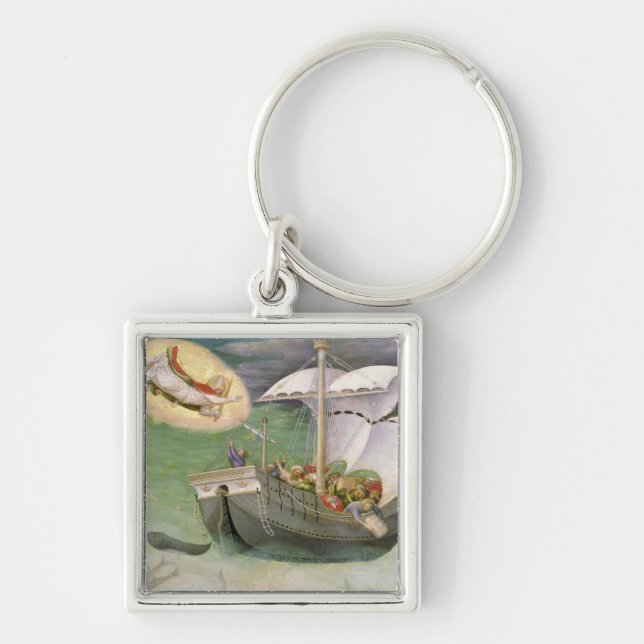 St. Nicholas Saves a Ship from Wreckage Key Ring (Front)