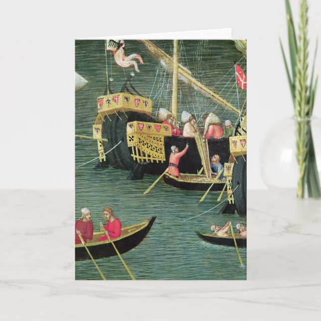 St. Nicholas Saves Mira from Famine Holiday Card (Front)