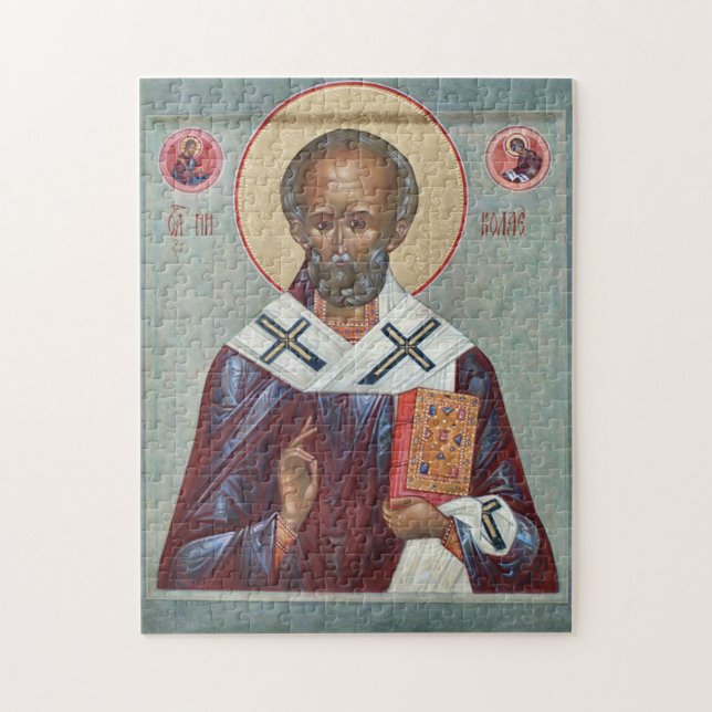 St. Nicholas the Wonderworker Orthodox Icon        Jigsaw Puzzle (Vertical)