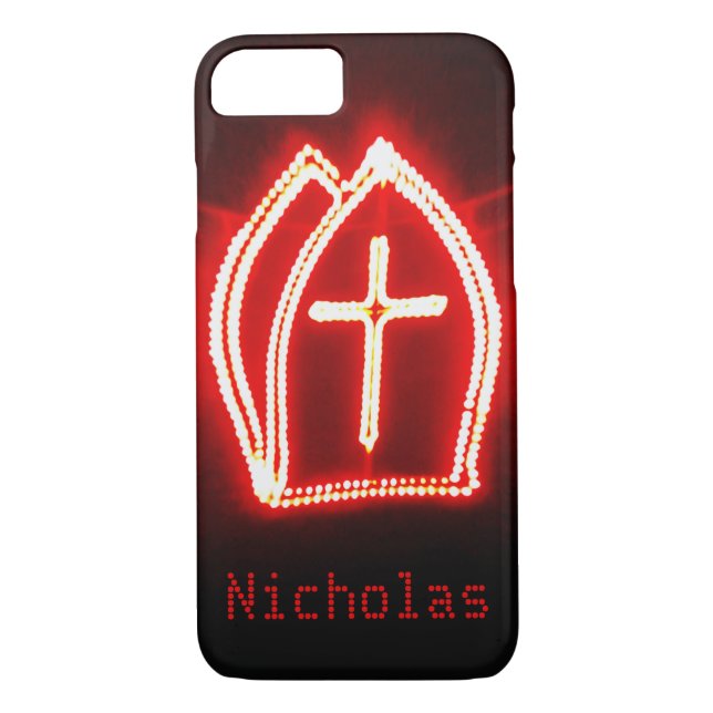 St. Nick Dutch Sinterklaas Mitre St. Nicholas Hat Case-Mate iPhone Case (Back)