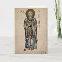 St Nick Saint Nicholas of Myra and Bari Watercolor
