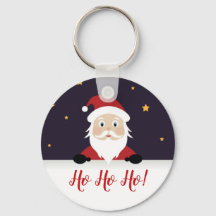 St Nickolas Santa Claus Christmas Ho ho ho Key Ring