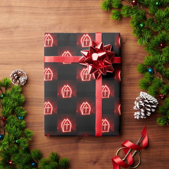 St. Nick's Day Dutch Mitre Pattern Sinterklaas Wrapping Paper (Holiday Gift)