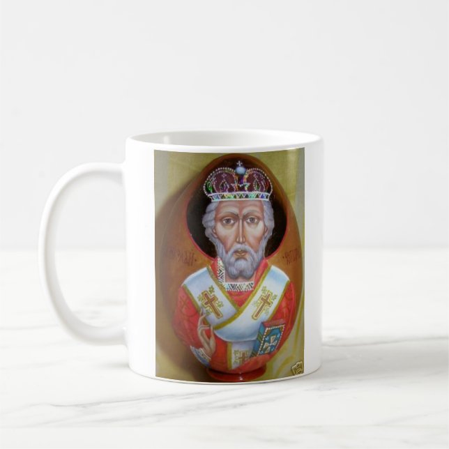 St. Nikolas, archbishop Mirlikian, Miracle-maker Coffee Mug (Left)
