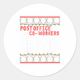 St Office Co Workers Are Like Christmas Lights The Classic Round Sticker