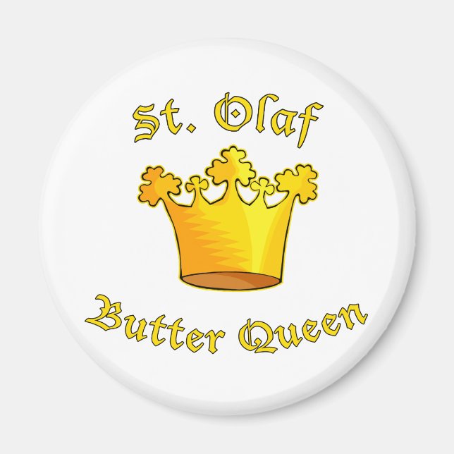 St. Olaf Butter Queen Products Magnet (Front)